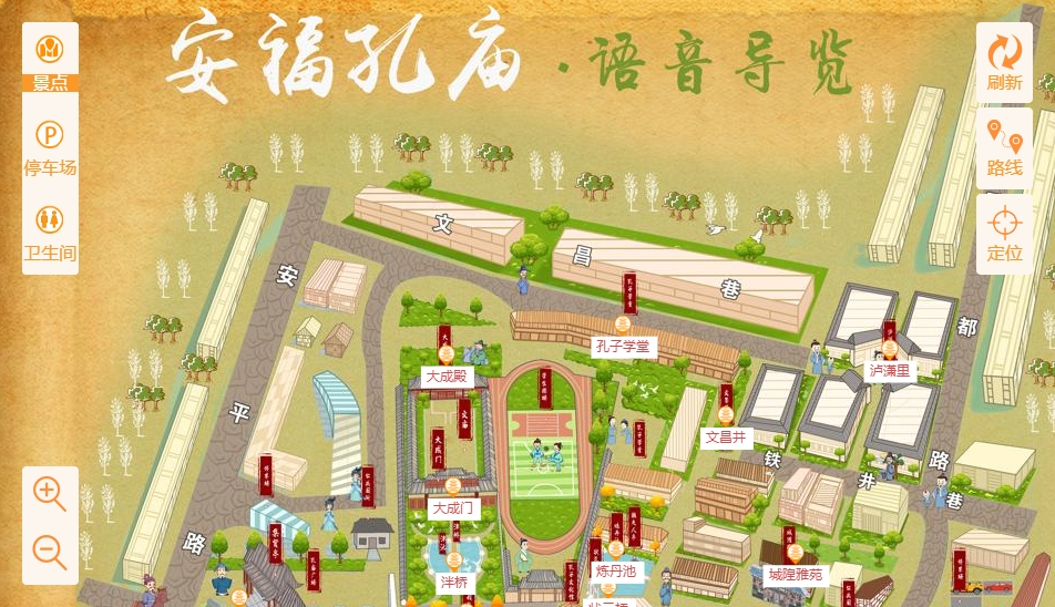 岚山手绘地图：智慧景区智能化服务的延伸